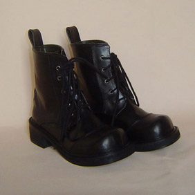 Handsome Black 1.2'' Heel Punk Lolita Boots