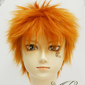 Orange 30cm Bleach Kurosaki Ichigo Short Nylon Cosplay Wig
