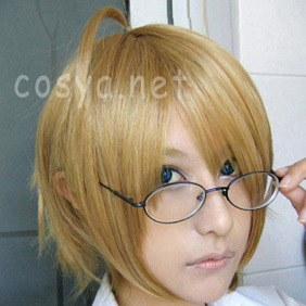 Blonde 30cm Axis Powers Hetalia America Short Nylon Cosplay Wig