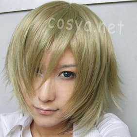 Blonde 30cmLamento -BEYOND THE VOID-konoe Short Nylon Cosplay Wig