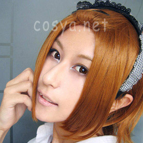 Orange 30cm K-ON! Tainakaritsu Short Nylon Cosplay Wig