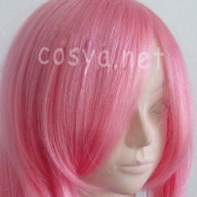Pink 100cm Gundam Lacus Clyne Long Wavy Nylon Cosplay Wig