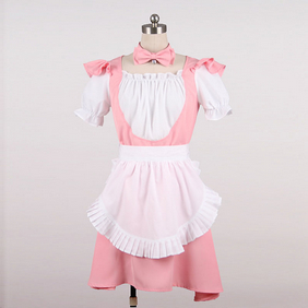 Maid Costume Mini Skirt pink Cosplay Costume
