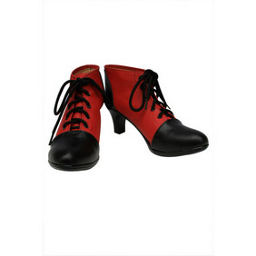 Black Butler Kuroshitsuji Grell Sutcliff Red and Black  PU Leather Cosplay Shoes