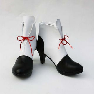 少女革命ウテナ 天上ウテナ ブラック+ホワイト ショート   コスプレ靴