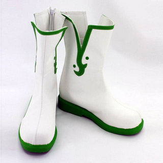 鬼灯の冷徹 白澤 ホワイトとグリーン  コスプレ靴