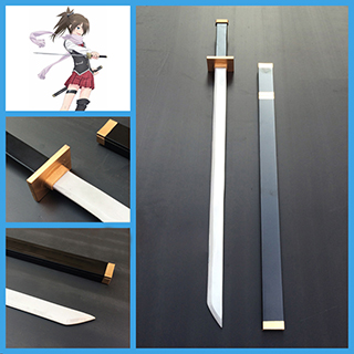 トリニティセブン 7人の魔書使い 風間 レヴィ  日本刀型 コス用具 木製 コスプレ道具