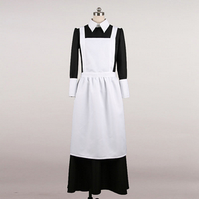 メイド服 コスチューム ブラック ホワイト 風 コスプレ衣装