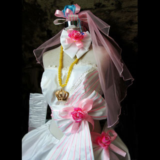 即納◆ マクロスF 虚空歌姫 ランカ·リー カードのカバー 風 コスプレ衣装 女性Sサイズ