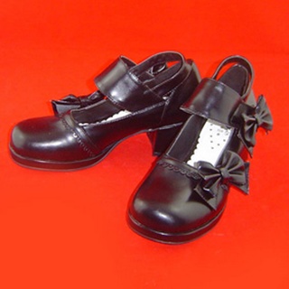 可愛い ピンク ブラック ホワイト 4.5cm 蝶結び   ロリィタ/ロリータ靴