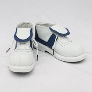イナズマイレブン 宇都宮虎丸（うつのみやとらまる） ホワイトとブラック  フラットヒール  風 コスプレ靴