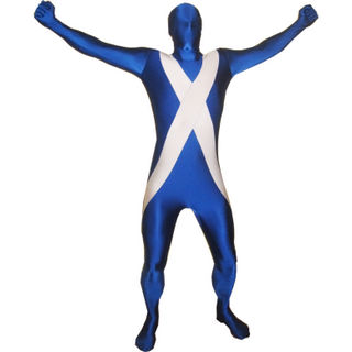 通気 柔らかい Scotland/スコットランド ライクラ 全身タイツ ボディスーツ 忘年会 仮装 変装 コスチューム
