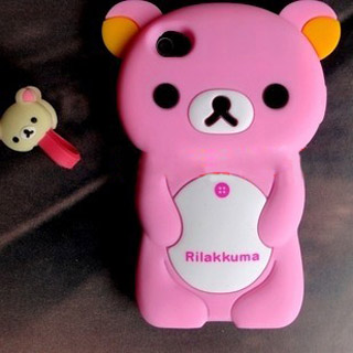 かわいいクマ　iphone　ケース　シリコン携帯ケース