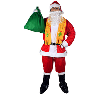 クリスマス メンズサンタ衣装 男性用 スーツ セット衣装A コスチューム 仮装グッズ コスプレ 激安 安い 風 コスプレ衣装