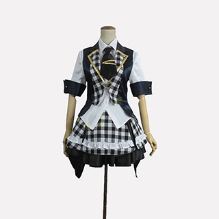 AKB0048 襲名メンバー 9代目 大島優子（おおしま ゆうこ）/ゆうこ 白黒チェッカー柄 風 コスプレ衣装