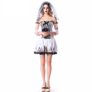 ハロウィン 大人仮面舞踏会衣装 サスペンス 鬼の花嫁 女性衣装 フリーサイズ コスチューム