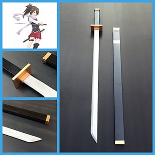 トリニティセブン 7人の魔書使い 風間 レヴィ（かざま レヴィ） 日本刀型 コス用具 木製 コスプレ道具