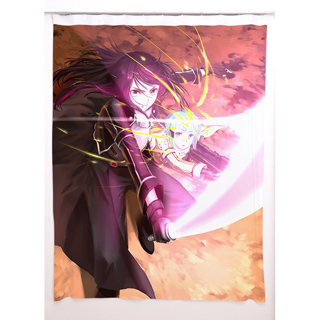 ソードアート・オンライン GGO キリコとシノン アニメカーテン 遮光カーテン