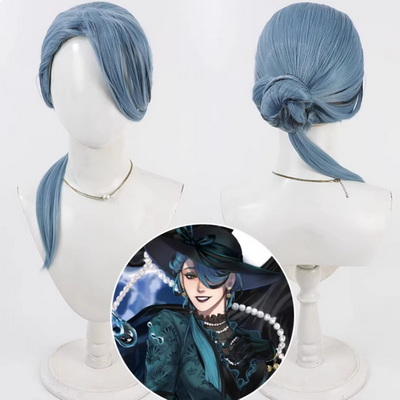 【ツイステ ウィッグ】ディズニー ツイステッドワンダーランド  ジェイド　リーチ　Jade Floyd　風　コスプレウィッグ