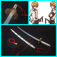 【地縛少年花子 道具】源輝（みなもと てる） 　刀+鞘+ネックレス   コスプレ道具