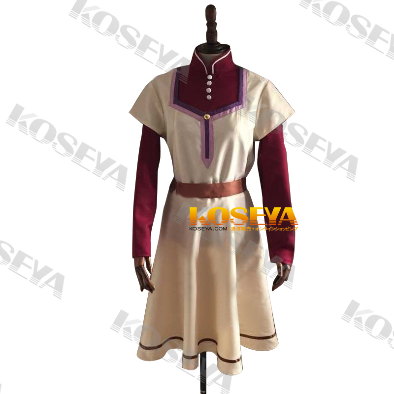 赤髪の白雪姫 白雪（しらゆき） ワンピース 風 コスプレ衣装:KOSEYA 